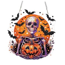 ICYANART Halloween Diamond Art Kits for Adults Hanging Diamond Art Skull