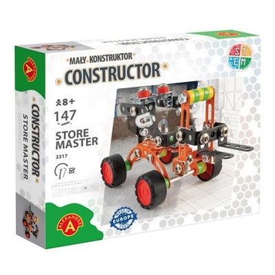 Metall Gabelstapler CONSTRUCTOR alexander toys 147 STÜCK Alter 8+