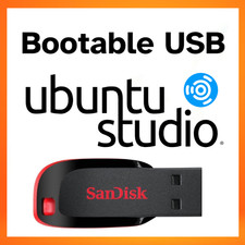Ubuntu Studio Latest Bootable USB Drive Linux Live Installer USB