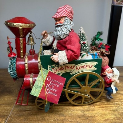 Possible Dreams Clothique Santa Christmas Express Train Musical Figurine 1992
