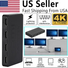 4K HDMI 2.0 Cable Repeater Mirror Splitter Amplifier HUB Box 3D 1 In 4 Out 1080P