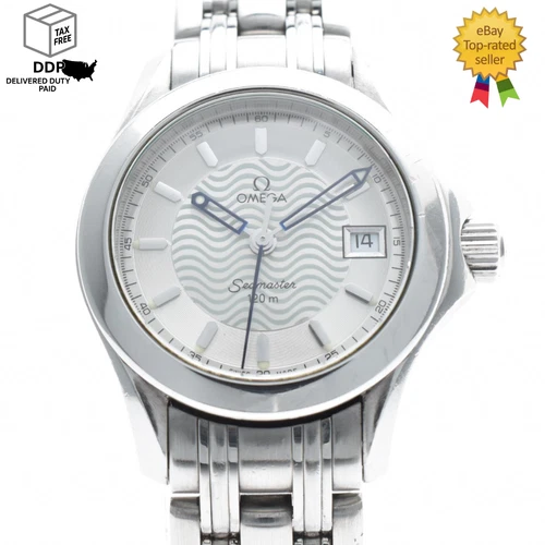 Vintage [ Exc+5 ] OMEGA Seamaster 120m 2581.31 Silver Women's 27mm Date Watch