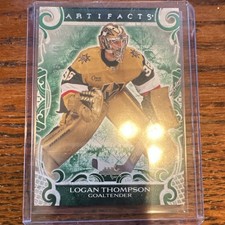 Upper Deck Artifacts Emerald Logan Thompson #107 /149 Vegas Golden Knights