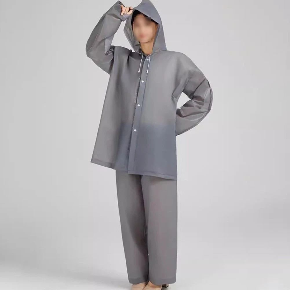 EVA Rain Suit Set Waterproof Two Piece Raincoat and Pants for Outdoor Use
Opens in a new window or t