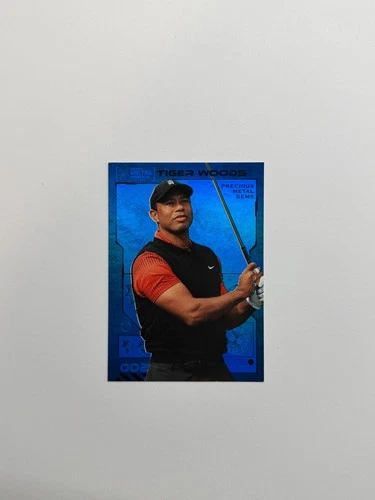 2023 SkyBox Metal Universe Champions Tiger Woods Precious Metal Gems PMG 14/50