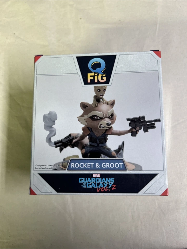 Rocket and Groot Marvel Guardianes de la Galaxia Vol. 2 figuras de acción QFig Foto 3 de 4