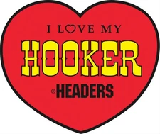 hooker headers sticker weatherproof bumper vinyl decal