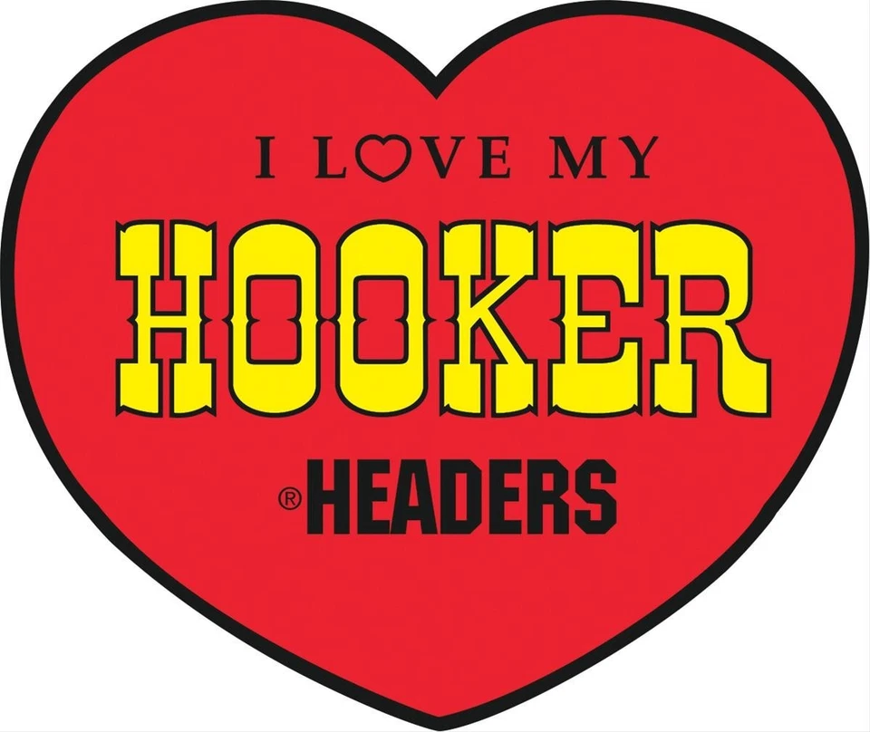 hooker headers sticker weatherproof bumper vinyl decal