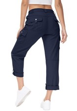 Womens Cargo Hiking Pants with Pockets Lightweight Stretch Quick Dry Camping ...