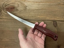 Vintage Fillet Knife Normark Nor Mark 6” Stainless Steel Blade Made In Sweden