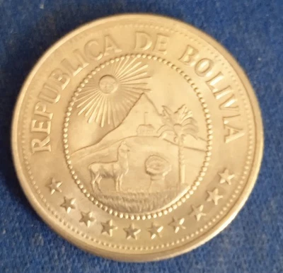 66-153) BOLIVIE PIECES 5 Bolivars 1976 - Photo 1/2