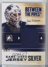 2010-11 ITG Between the Pipes Silver Jersey Vault 1/1 Jonas Gustavsson #M-29 2a8
