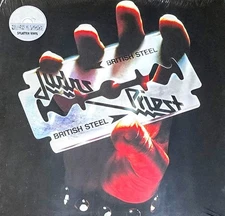 JUDAS PRIEST - BRITISH STEEL - BLACK & WHITE SPLATTER VINYL LP " NEW, SEALED "