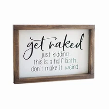 Lavender Inspired Decorative Signage - Funny Bathroom Sign, Farmhouse Style, ...