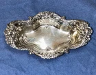 WALLACE STERLING 925 ROYAL ROSE #1000 NUT CANDY DISH 4 1/4”