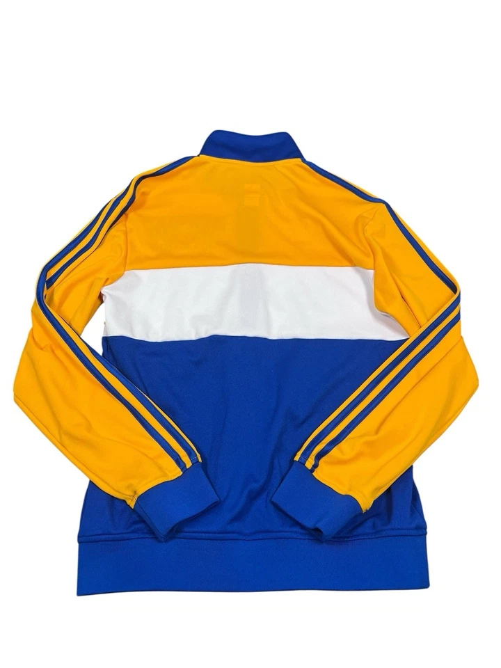 RARE Y2K Golden State Warriors adidas Originals Track Jacket Gold Men's Small - Image 2 of 4