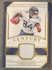 2018 National Treasures Century Materials  Gold Corey Davis #7/49