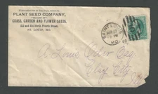 1883 St Louis Mo Plant Seed Co Grass Garden & Flower Seeds