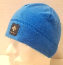 Columbia Fleece Beanie Hat Youth Size M Blue