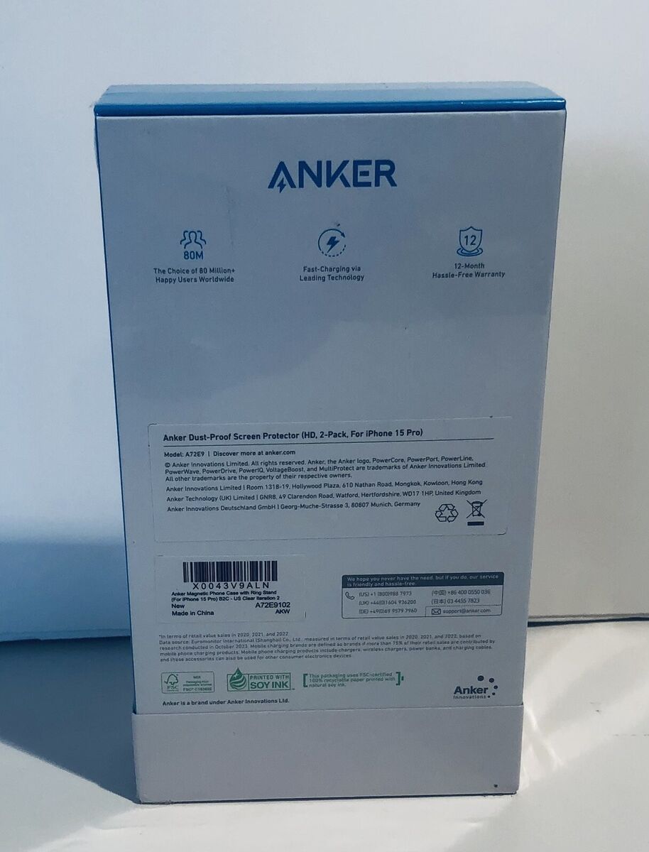Anker Magnetic Phone Case for iPhone 15 Pro 360° Ring Stand Anker Magnetic Phone Case for iPhone 15 Pro 360° Ring Stand