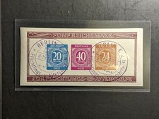 1946 Germany Allied occupation Sc B295 Mi Block 12B first day cancel 8-15-12 194