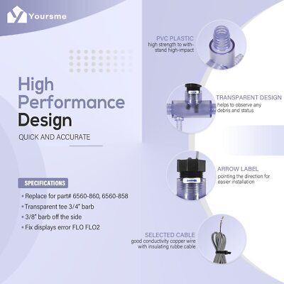 Sundance Spa 6560-860 Flow Switch With Clear Tee Fitting 2 Pumps - Foto 2