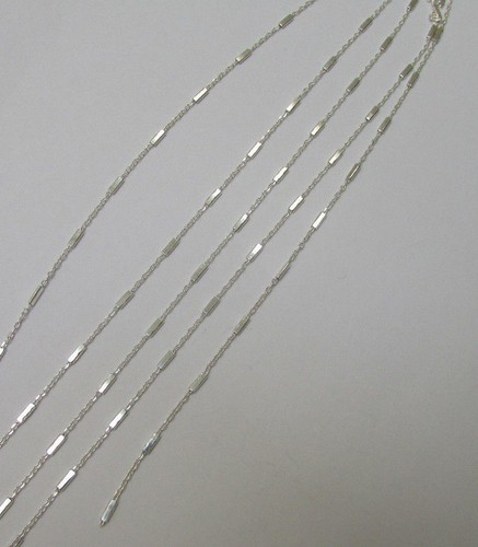 Bar Satellite Sterling Silver Chain 