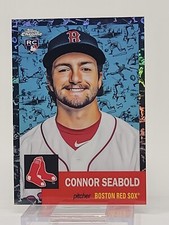 2022 Topps Chrome Platinum Anniversary Toile Black Refractor Connor Seabold /10