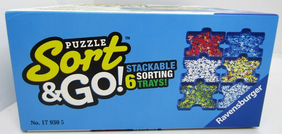PUZZLE SORT & GO! COM 6 BANDEJAS DE CLASSIFICAÇÃO EMPILHÁVEIS! PARA QUEBRA-CABEÇAS DE ATÉ 1000 PEÇAS - Imagem 2 de 4