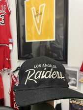 Vintage Los Angeles LA Raiders Sports Specialties Snapback Hat NFL Script Wool