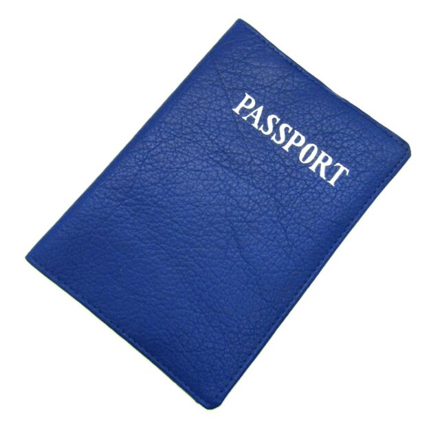 Super Soft Vera Pelle Custodia Passaporto/Portafoglio da Viaggio Documento GU10862