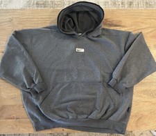 VTG 90s Nike Center Swoosh Hooded Sweatshirt Size XL Gray 1990s Thrashed