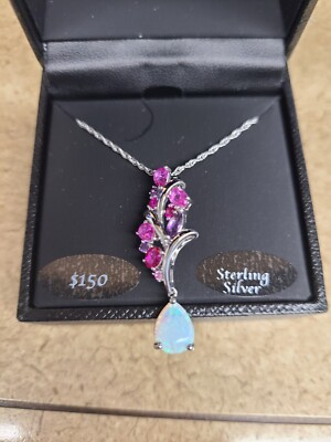 Bridge Multistone Sterling Silver Necklace MSRP $150