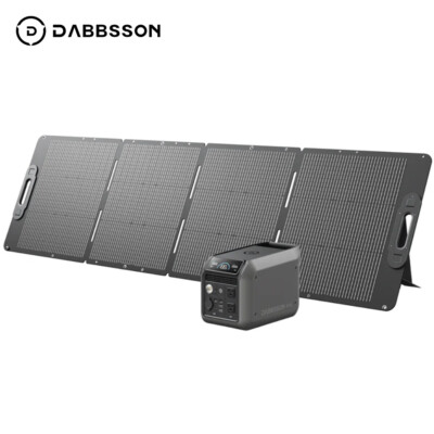 Dabbsson Power Station 600W 768Wh Solar Generator w/ 210W Foldable Solar Panel