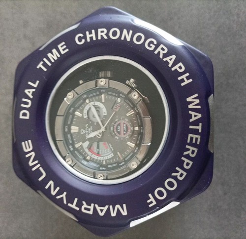 Montre Martyn Line Dual Time, Chronographe Waterproof, Neuve Dans Sa Boîte  - Photo 2/6