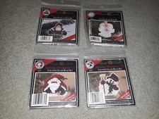 LOT of 4 RARE MILL HILL HOLIDAY ORNAMENTS GLASS BEAD KITS Santa Angel Snowman