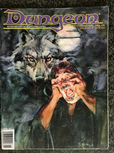 *SHIPS FREE* AD&D/D&D DUNGEON Magazine # 26 TOP SECRET/NATO EVIL WIZARD - Picture 1 of 2
