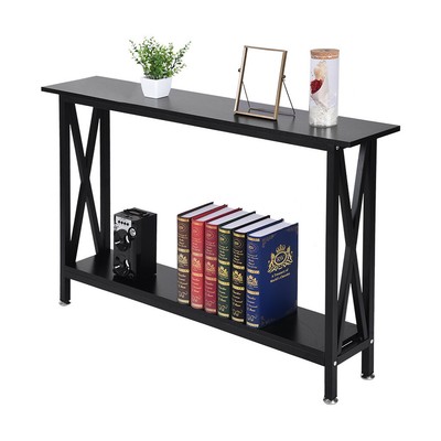 47 Console Table Entry Hallway Entryway Side Sofa Accent Table With Shelf Wood 791116038826 Ebay