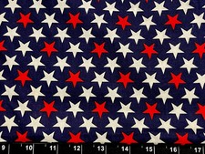 Tina Scrap 9"x21" American Flag Star Patriotic Military USA Small Cotton Fabric