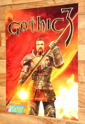 Gothic 3 Map PC Windows Very Rare Deep Silver German Poster  78x56cm