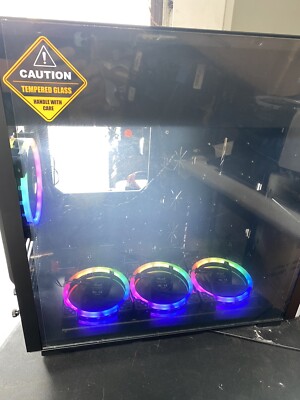 Read Description Rosewill ATX Mid Tower RGB Gaming Computer Case Prism S500 #2