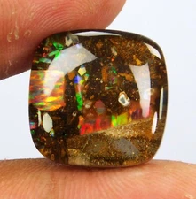 Australian Koroit Boulder Opal 13.75 Ct Cushion Cut Polished Natural Gemstone