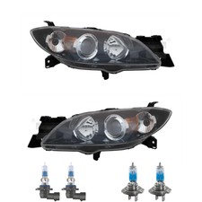 Scheinwerfer Set links rechts inkl. Premium Lampen für Mazda 3 Stufenheck BK