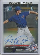 2017 Bowman Chrome Draft Hagen Danner Auto Rookie Card RC #CDA-HD Mint