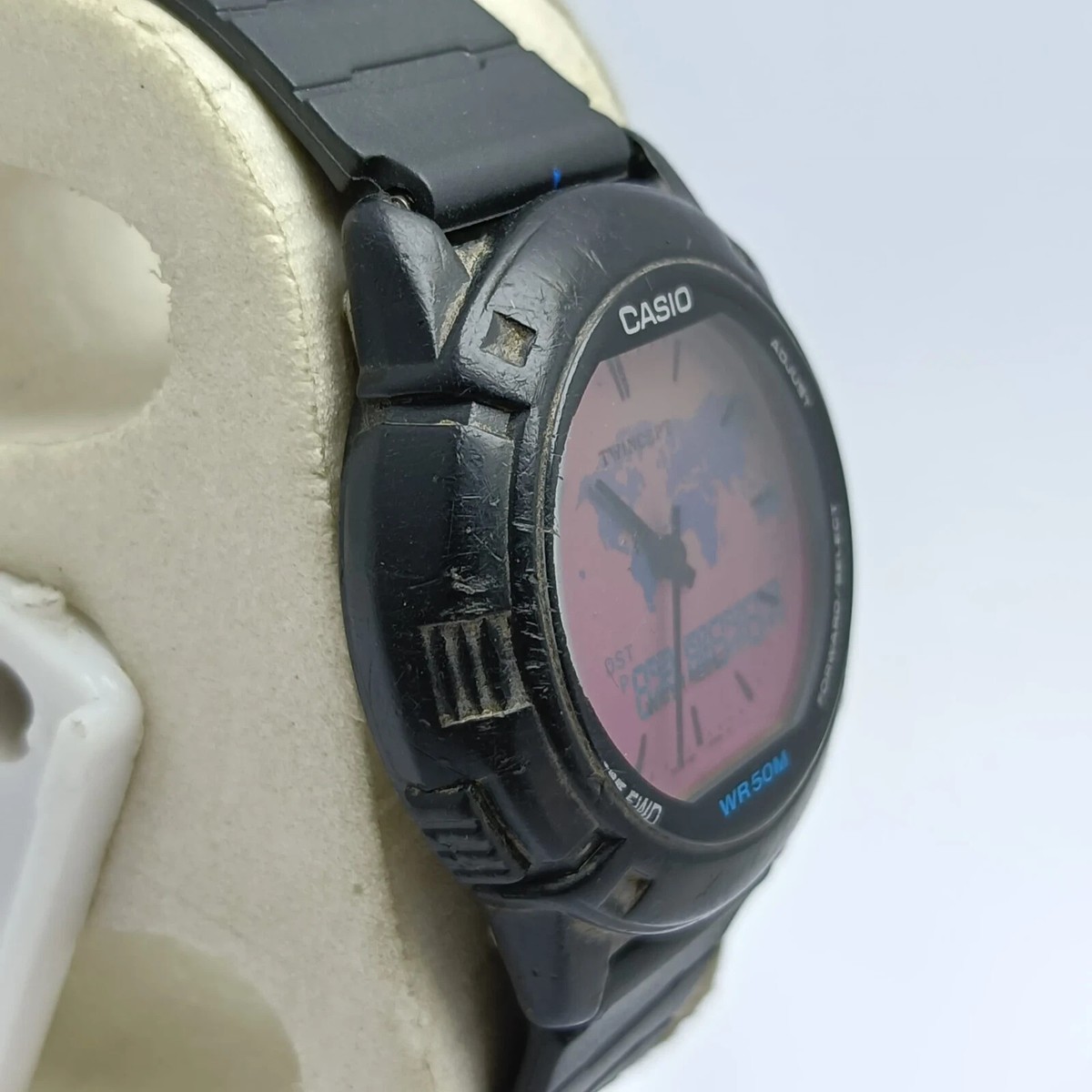 Casio Data Bank Twincept World Time 1349 Quartz ABX-20 Ana Digi