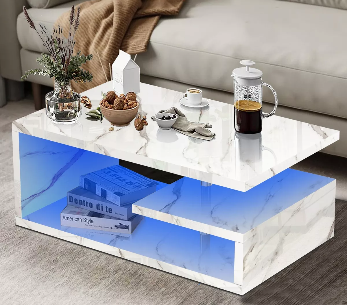 Lightweight coffee table with storage deals