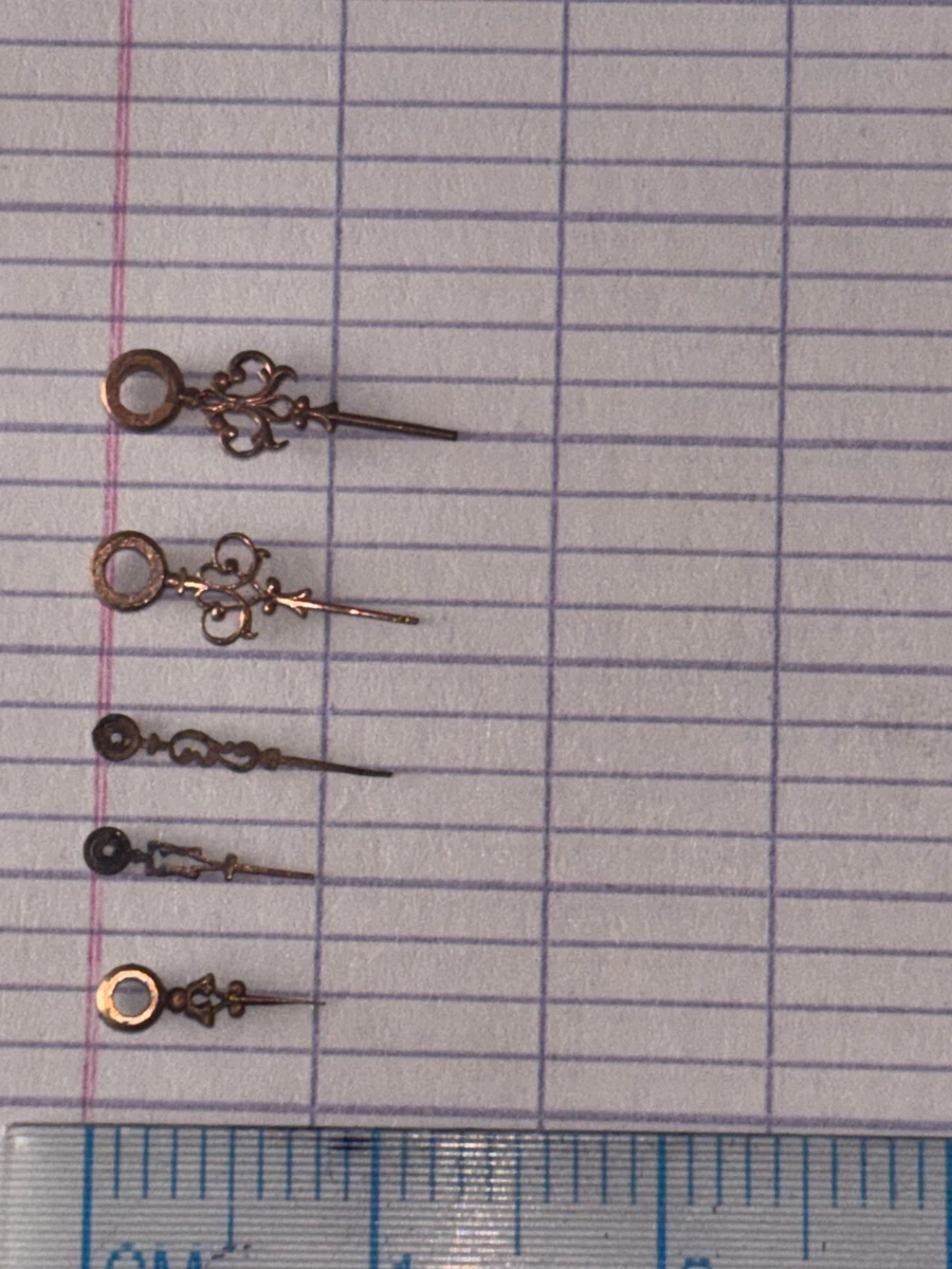 Lot De Pièces Anciennes Pour Montre Gousset Mécanique - Boîtiers, Aiguilles, Régulateur - Occasion Bon état