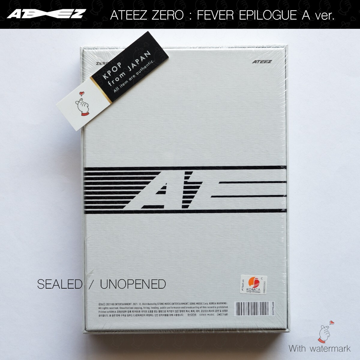 SEALED ATEEZ Zero Fever Epilogue A ver. Z ver. DIARY ver. 3Types