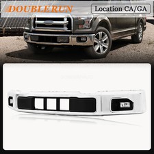 Fit For 2015-2017 F150 Chrome Front Bumper Fa...