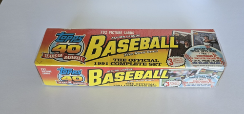 1991 Topps Baseball Complete Set, 792 Cards, Factory Sealed | eBay